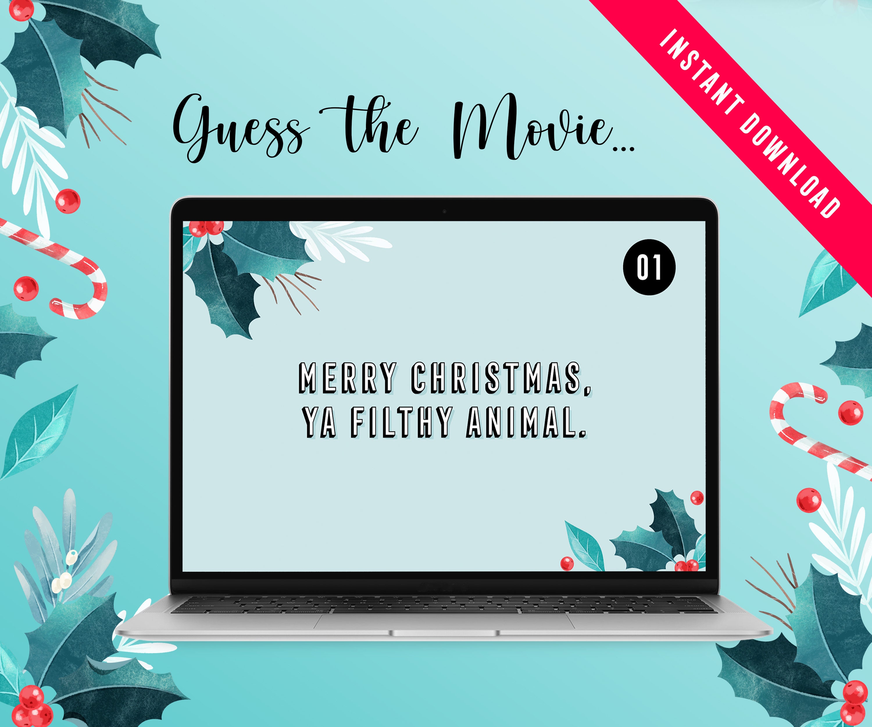 Christmas Quiz | Powerpoint Quiz Fun | Virtual Quiz | Emoji Pictionary ...