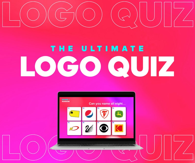 Logo Quiz Fun Logo Quiz Powerpoint Quiz Virtual Quiz Etsy UK