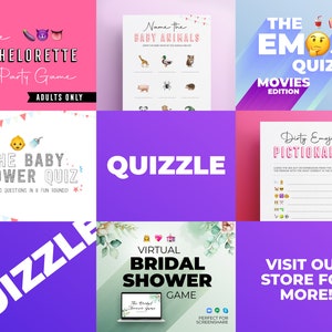 The Baby Shower Quiz Powerpoint Quiz Fun Virtual Quiz Emoji Pictionary Baby Shower Activities Zoom Quiz Modern Baby Shower Games image 10