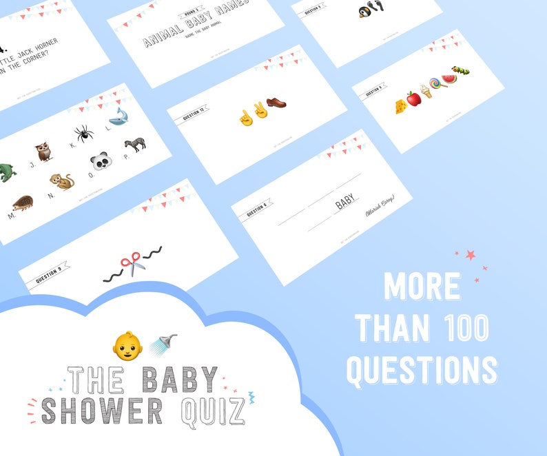 The Baby Shower Quiz Powerpoint Quiz Fun Virtual Quiz Etsy UK