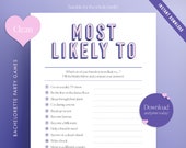 Clean Bachelorette Game, Bridal Shower Game! Most Likely To Guest Game Printable Fun Game! Printable Bridal Shower Game PDF Instant Download