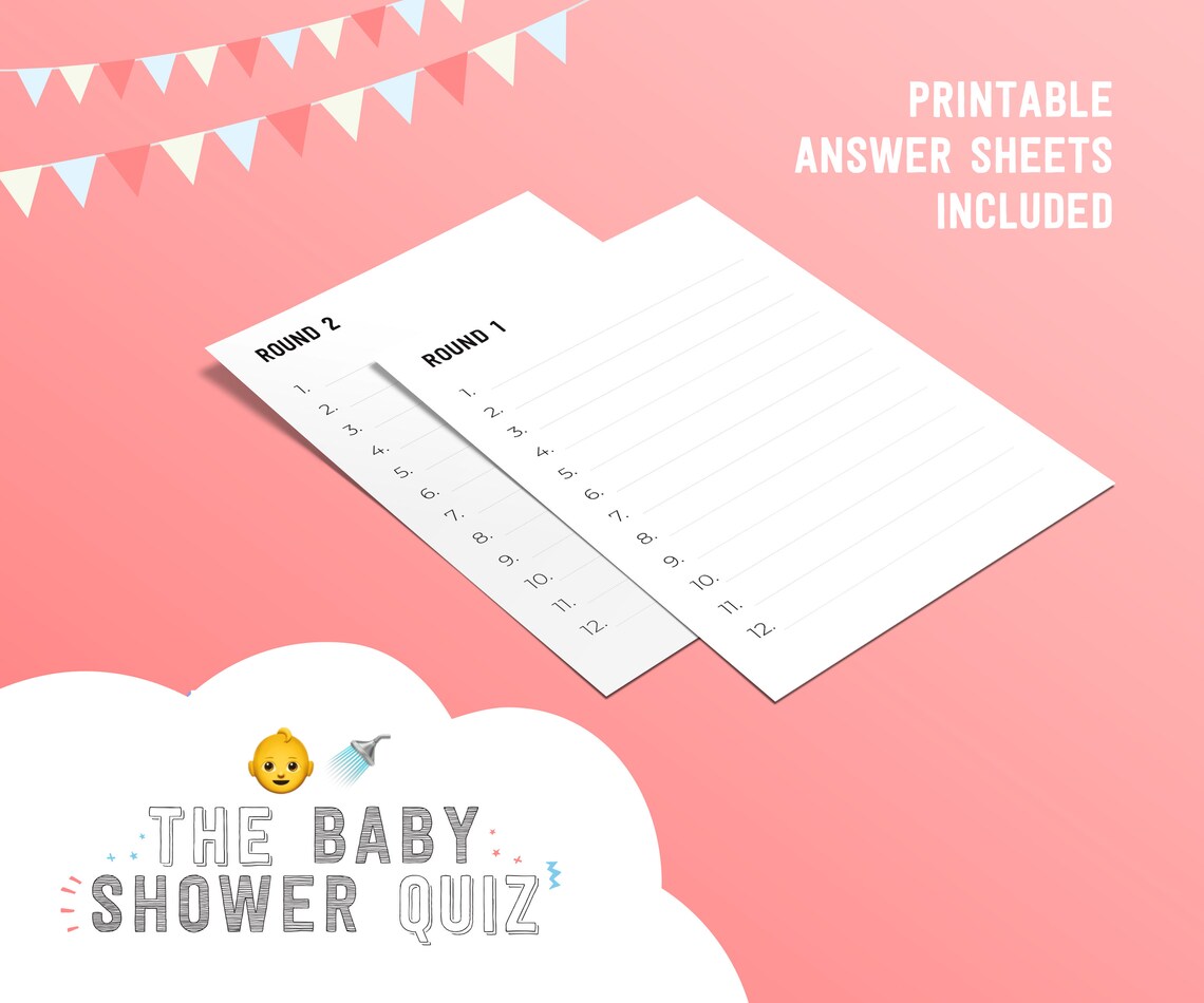 The Baby Shower Quiz Powerpoint Quiz Fun Virtual Quiz Etsy