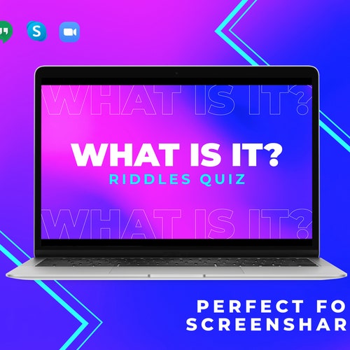 Riddles Quiz Fun Zoom Quiz Powerpoint Quiz Virtual Quiz Etsy