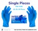 Palm Care Nitrile Gloves, Powder Free, Latex Free Disposable Exam Blue Gloves, sale by single pieces, shipping included 