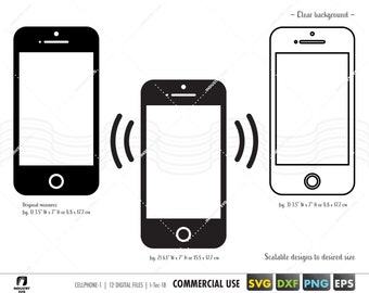 cell phone svg, smart phone svg, mobile phone svg, cell phone clipart, smartphone clipart, svg files for cricut, silhouette, cameo