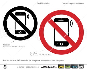 no cell phone symbol, no cell phone svg, no smartphone/mobile phone svg, cell phone clipart, no cell phone allowed, svg files for cricut dxf