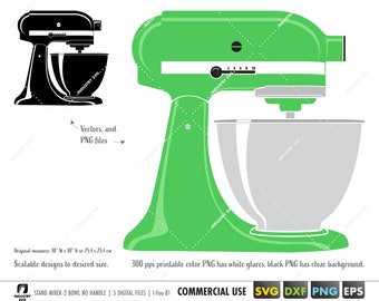 Stand mixer svg, baking utensils clipart, kitchen electric mixer svg files for cricut silhouette cameo dxf eps, printable mixer png