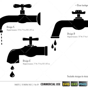 faucet svg, water tap faucet svg, dripping faucet svg, leaky tap vector, faucet cricut cut file, faucet silhouette, plumber clipart svg png