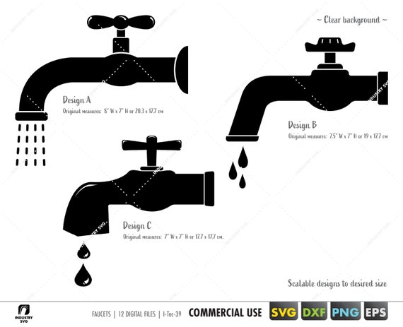 Svg Faucet Pattern Faucet svg water tap faucet svg dripping faucet svg leaky | Etsy