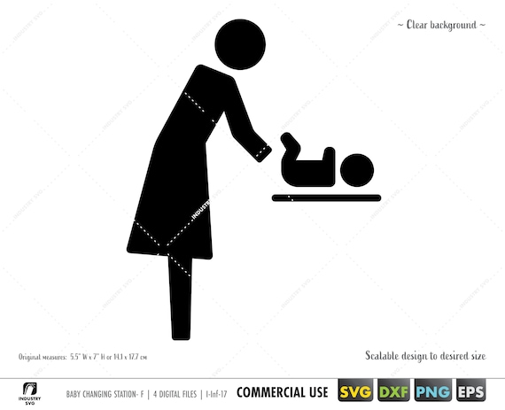 Pictogramme De Station De Changement De Bebe Changement De Etsy