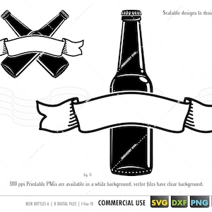 beer svg, beer bottle svg, beer logo svg, beer clipart, beer clip art, beer silhouette, personalized beer cut files for cricut dxf