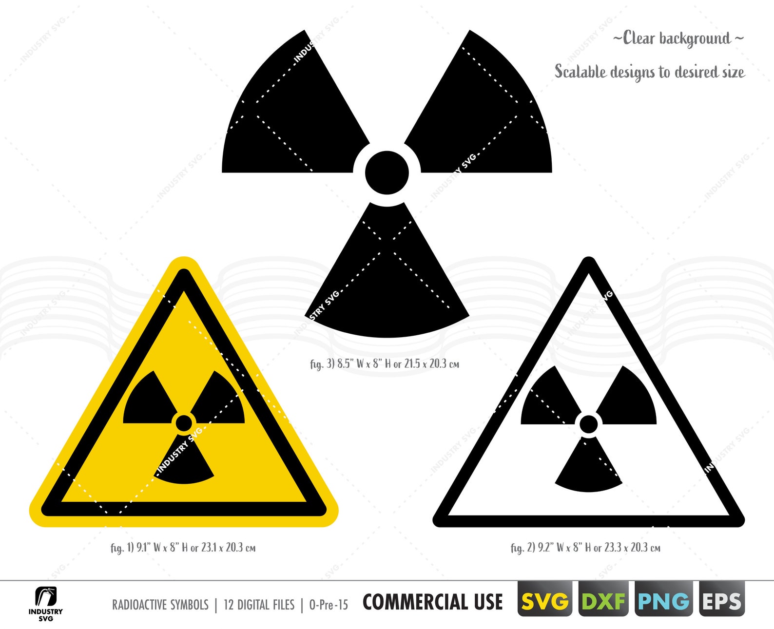Radiation Symbol Svg Radiation Digital Sign Radioactive Etsy UK