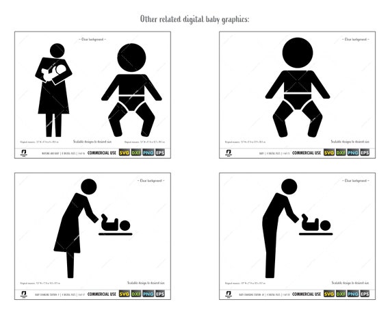 Pictogramme De Station De Changement De Bebe Changement De Etsy