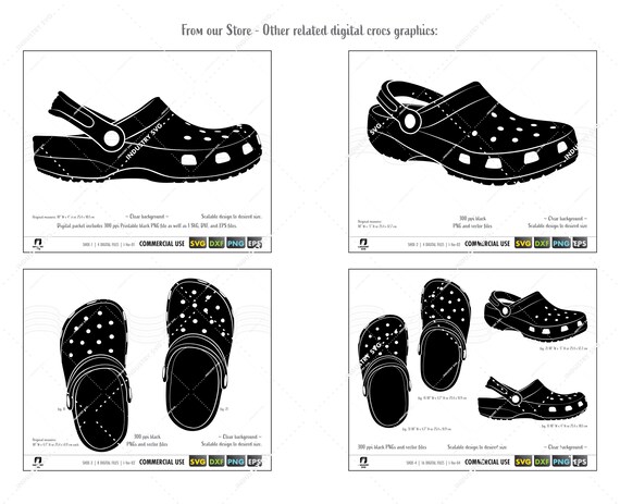 Migratie ontwikkeling achter Crocs svg crocin leven crcs sandalen clipart croc | Etsy