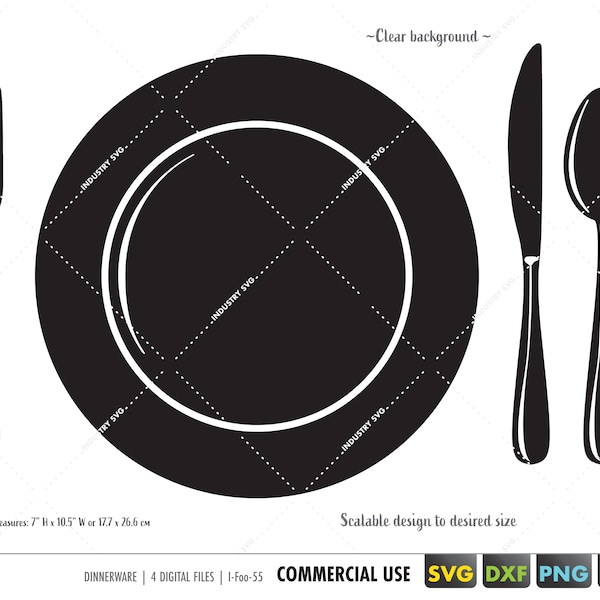 dinner plate svg, fork svg, fork knife and spoon svg, silverware svg, kitchen svg, cutlery svg, eating utensils svg, kitchen monogram