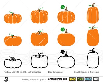 Pumpkin bundle svg, Halloween pumpkin cut file cricut svg dfx eps, Autumn Fall svg, Thanksgiving svg, farmhouse svg, pumpkin clipart png