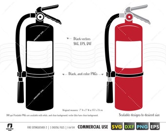 Fire extinguisher svg, printable fire extinguisher png, extinguisher for cricut silhouette svg dxf eps