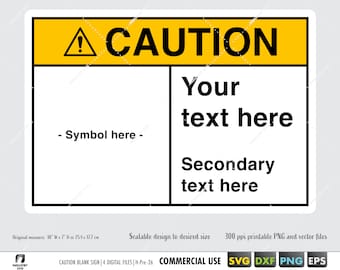 caution sign svg, blank caution warning sign cut files, warning vector svg, eps, dxf, printable caution warning clipart png