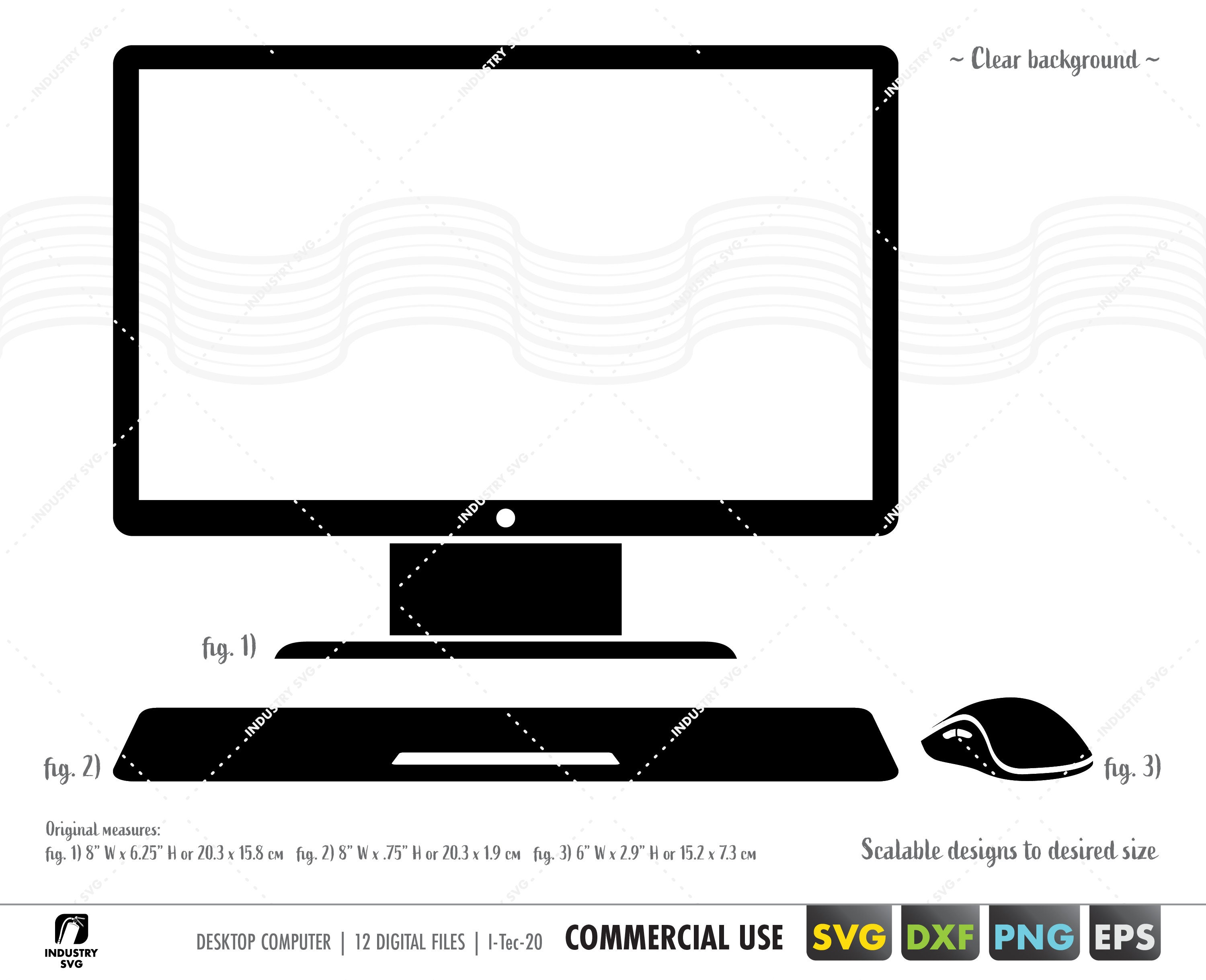 Computer SVG Desktop Computer Clipart Desktop Computer Svg - Etsy