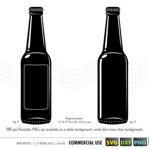 beer bottle svg, beer clipart, beer clip art, beer silhouette, corona svg, glass bottle svg, beer cut files for cricut svg png dxf eps