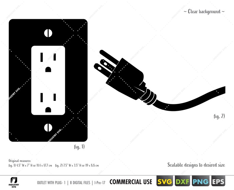 Electrical outlet svg socket svg plug svg outlet template Etsy