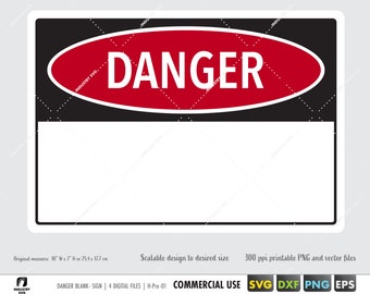 Danger sign svg, blank danger sign svg, custom danger sign cut files, danger sign vector svg, eps, dxf, printable danger clipart png