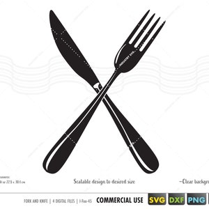 vorkmes svg, vorkmes clipart, diner logo, bestek svg, bestek servies svg, eetgerei gesneden vijlen voor cricut svg eps dxf