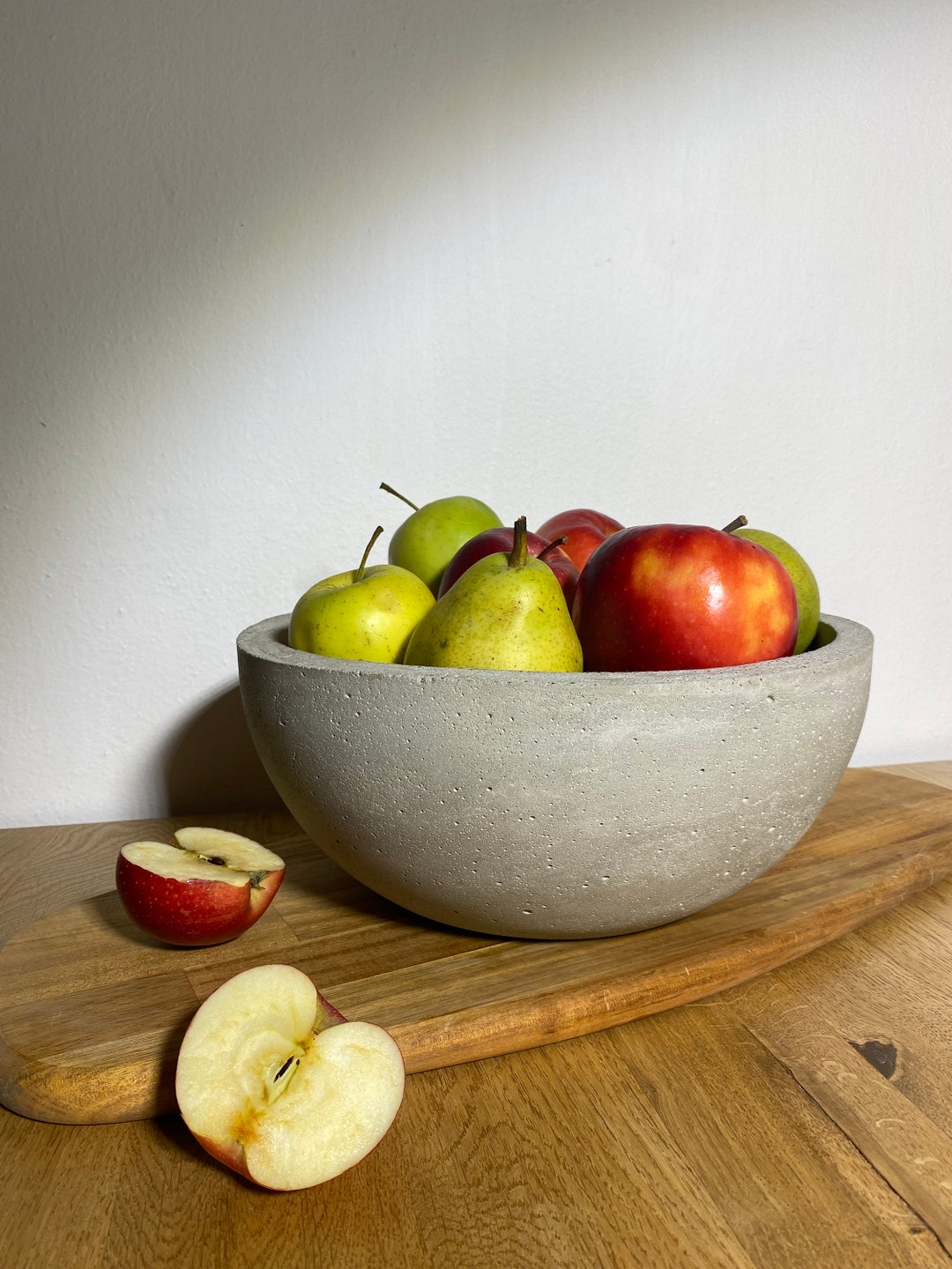 Concrete Fruit Bowl 11 Large Bowl Cement Fruit Bowl Etsy