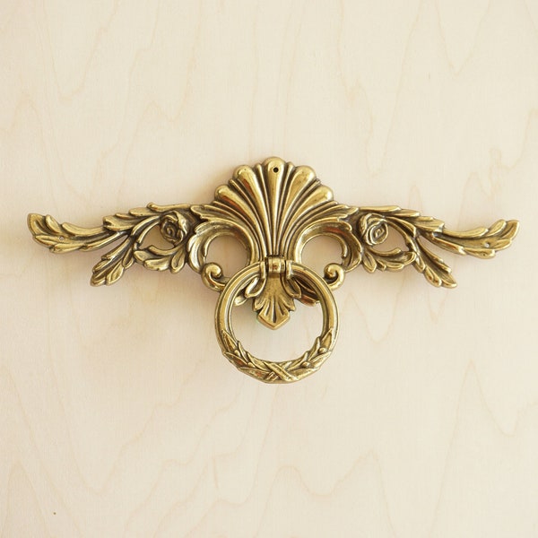 7 1/2" RING PULL | Vintage Ring Pull - KEELER Brass Company, Decorative Hardware, Furniture Hardware, Cabinet & Drawer Pull, Ornament