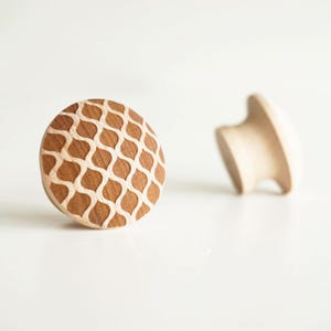 1,25 "oder 1,5" massive Ahorn oder Birkenholz Schrank Knöpfe | Home Decor Handmade Designer Holz Knäufe Küchenschrank Schublade | Zum Selbermachen