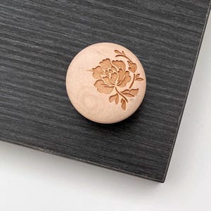 AHORN ROSA Knöpfe | 1.5 ""Massivholz-Schrank-Knauf, Designer-Holzknauf, Schubladenknauf, Holzgriff, Do It Yourself."