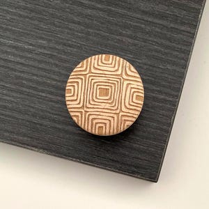 Massive Ahorn Holz Möbel Knäufe 3.25″ oder 1.5″ | Handgefertigte Designer Holz Schubladenknäufe für Küchenschränke, Möbelgriffe, Abstrakte Möbel Knäufe | Basteln | Abstrakt