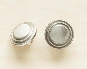 Puxador Art Déco de 1 1/4" | Puxador de metal estilo antigo - Ferragens decorativas, ferragens para móveis, puxador para armários e gavetas, puxador tradicional
