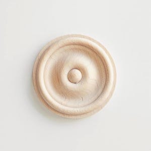 2"  Wood Furniture Rosette Medallion | Furniture Applique, Accessory and Decoration, DIY supply, Furniture Hardware