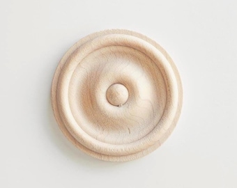 2" medaillon met esdoornhouten meubelrozet | Meubelappliqué, accessoires en decoratie, doe-het-zelfartikelen, meubelbeslag