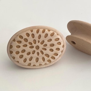 2 3/8" esdoorn ovaal onafgewerkte houten knoppen | Natuurlijke houten kastbeslag - ladegrepen dressoir