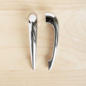 5&quot; RETRO Style Door Handle | Chrome & Brushed Nickel Door Pull, Decorative Hardware, Furniture Hardware,