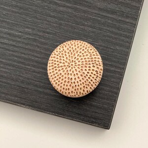 Solid Maple Cabinet Knobs | Wood Drawer Pulls Geometric Engraved Knobs | Mid Century Modern Hardware | Kitchen Cabinet Handles | Mix&Match