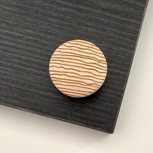 1 1/2" MAPLE | Solid Wood Cabinet Knob, Designer Wood Pull, Drawer Pull, Wood Handle | Mix&Match
