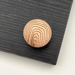 Solid Maple Cabinet Knobs | Wood Drawer Pulls Geometric Engraved Knobs | Mid Century Modern Hardware | Kitchen Cabinet Handles | Mix&Match