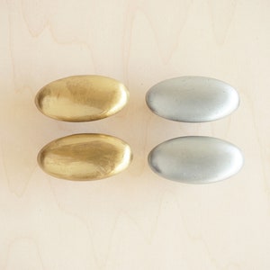 2&quot; OVAL Knob | Set of 2 Oval Knobs - Retro Decorative Hardware, Vintage Style Furniture Hardware, Cabinet and Drawer Pull