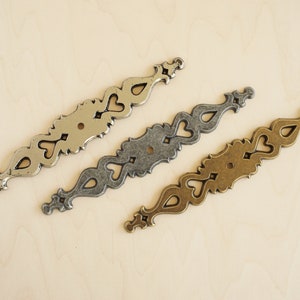 6 3/4&quot; BACKPLATE | Vintage Style Backplate, Decorative Hardware, Furniture Hardware, Cabinet and Drawer Knob Backplate