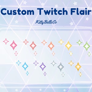 Custom Twitch Badge Flair Pixel Sparkle