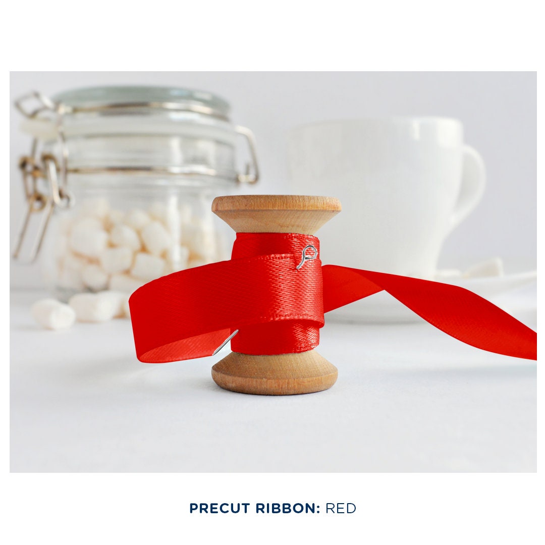 Pre Cut Ribbons 10 SMALL Precut Ribbon - Red - Etsy