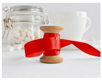 10 SMALL Precut Ribbon - Red