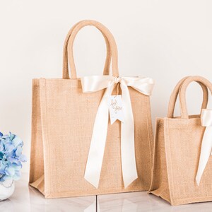 50 Medium Jute Burlap Bags, Wedding Favor Bags, Wedding Welcome Bags ...