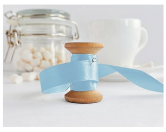 10 MEDIUM Precut Ribbon - Powder Blue