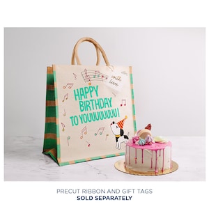 Birthday Bag for Kids, Large Gift Bag Kids, Birthday Bag for Dogs, Eco-friendly Gift Wrapping, Favor Bag, Birthday Gift Bag, Large Dog Bag