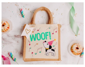 Party Favor Bags for Kids, Favor Bags for Dogs, Small Gift Bag for Kids, Dog Themed Birthday, Dog Themed Birthday Party Favor, Mini Dog Bag
