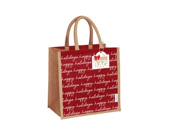 PRE-ORDER! Christmas Gift Bags, Holiday Gift Bags, Jute Gift Bags, Burlap Gift Bags, Reusable Christmas Gift Bag, Reusable Holiday Gift Bags